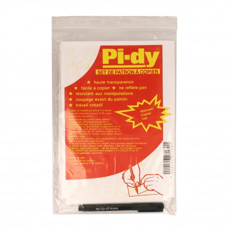 PI-DY SET DE PATRON A COPIER 4 FEUILLES + 1 CRAYON