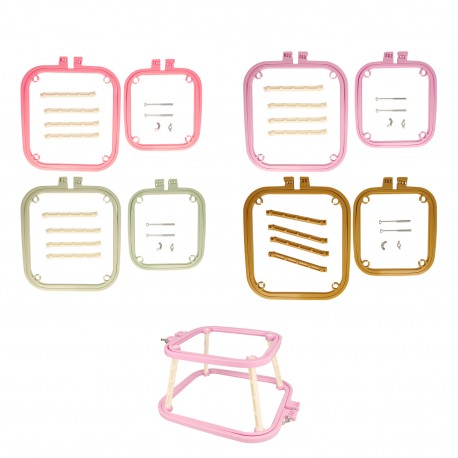 SUPPORT DE BRODERIE (18X17CM + 22X24CM)