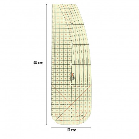 REGLE DE REPASSAGE 30X10CM