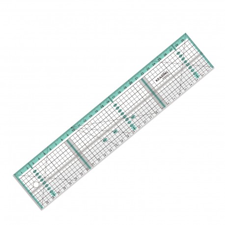 REGLE PATCHWORK AVEC BORD METALLIQUE