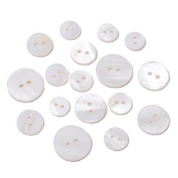 BOUTON NACRE BLANC