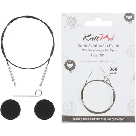 CABLES PIVOTANT 360° NOIR / ARGENT