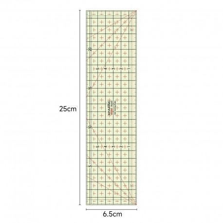 REGLE DE REPASSAGE 25X6,5CM