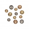 BOUTON ROND ALLIAGE 18MM