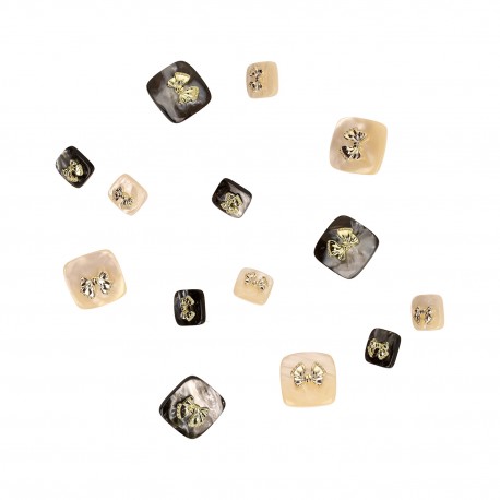 BOUTON CARRÉ NOEUD 12MM