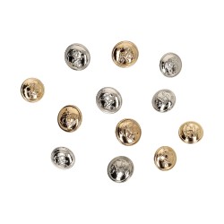 BOUTON ROND ALLIAGE 18MM