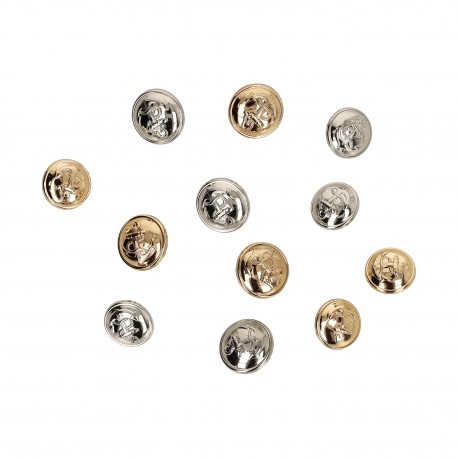 BOUTON ROND ALLIAGE 18MM