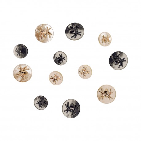 BOUTON ROND ARAIGNEE 16MM