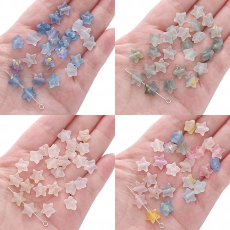 PERLE ACRYLIQUE ETOILE 10X9MM 10PCS