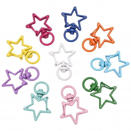 MOUSQUETON ETOILE *10PCS