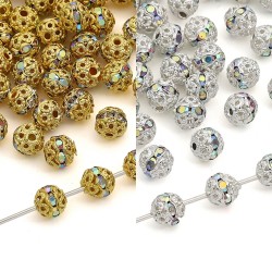 PERLES STRASS 6MM *10PCS