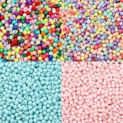 PERLES MIX COULEUR 4MM 10G/SACHET