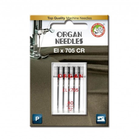 ORGAN NEEDLES ELX705 CHROMIUM BOITE DE 5 ORGAN NEEDLES ELX705 CHROMIUM BOITE DE 5
