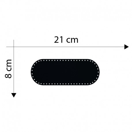 FOND DE SAC SIMILI 21X8 CM SUR COMMANDE
